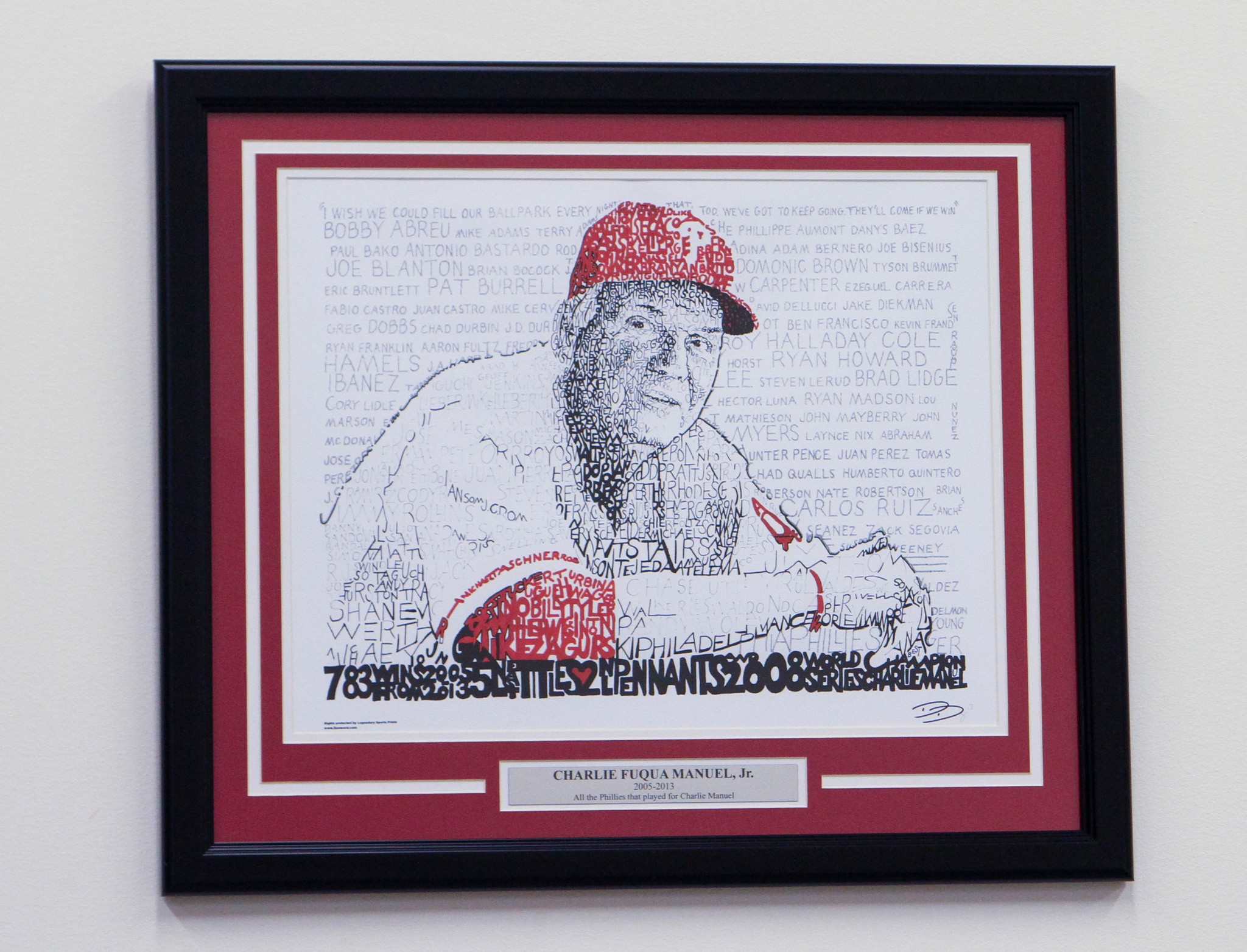 Brad Lidge & Carlos Ruiz Phillies Custom Framed Photo